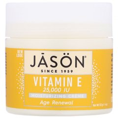 Зволожуючий крем з вітаміном Е Jason Natural (Age Renewal Vitamin E Moisturizing Creme) 25000 МО 113 г