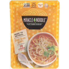Готова їжа, тайський том ям, Ready-to-Eat Meal, Thai Tom Yum, Miracle Noodle, 280 г