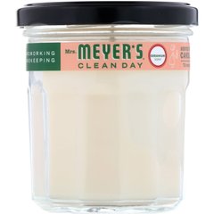 Ароматизована соєве свічка з запахом герані, Mrs Meyers Clean Day, 7,2 унції