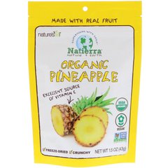 Сушені ананаси органік Natierra (Pineapple Nature's All) 42.5 г
