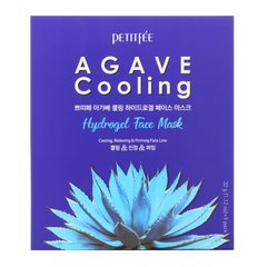 Охолоджуюча агава, гідрогелева маска для обличчя, упаковка з, Petitfee, 5 шт по 1,12 унції (32 г)
