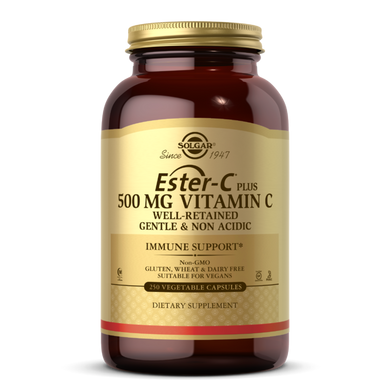Естер-С вітамін C Solgar (Ester-C Plus) 500 мг 250 вегетаріанських капсул