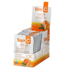 Ener-C, вітамін C, суміш для приготування мультивітамінного напою зі смаком апельсина, без цукру, 1000 мг, 30 пакетиків, 5,35 г (0,2 унцій) у кожному