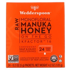 Манука мед в пакетах Wedderspoon 24 пакети по 5 г кожен