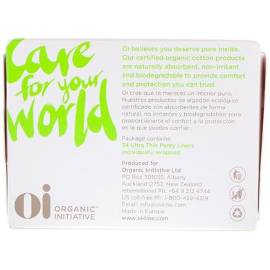 Ультра тонкие прокладки из органического хлопка, Oi, 24 слоя купить в Киеве и Украине