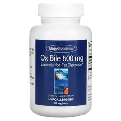 Екстракт бичачої жовчі, Ox Bile, Allergy Research Group, 100 овочевих капсул