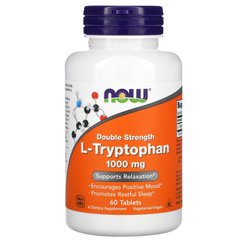 Триптофан Now Foods (L-Tryptophan) 1000 мг 60 таблеток
