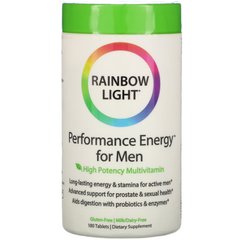 Вітаміни для чоловіків без заліза Rainbow Light (Performance Energy) 180 таблеток