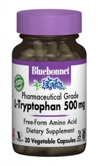 Триптофан Bluebonnet Nutrition (L-Tryptophan) 500 мг 30 капсул