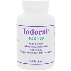 Йодорал, Optimox Corporation, 50 мг, 90 таблеток