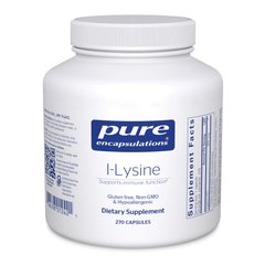 Лізин Pure Encapsulations (L-Lysine) 500 мг 270 капсул