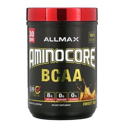 Амінокислоти, AMINOCORE BCAA, солодкий чай, ALLMAX Nutrition, 315 г