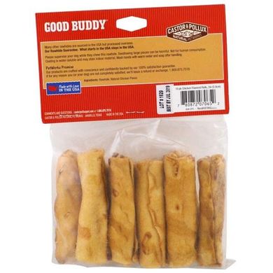 Good Buddy, американская сыромятная кожа, палочки с ароматом курицы, Castor & Pollux, 10 палочек купить в Киеве и Украине
