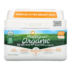 Organics Happy Baby, Молочна суміш з залізом, Рівень 1, з народження до 12 місяців, Happy Family Organics, 595 г (21 oz)