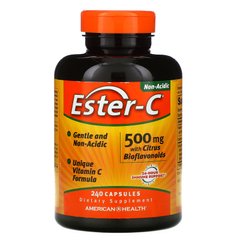 Естер С з цитрусовими біофлавоноїдами American Health (Ester-C) 500 мг 240 капсул