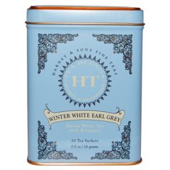 Зиязикай білий чай "Ерл Грей", Harney ,Sons, 20 пакетиків, 09 унцій (26 г)