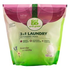 Пральний порошок 3-в-1 з запахом лаванди Grab Green (3-in-1 Laundry Detergent Pods) 2376 г