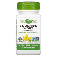 Звіробій, St John's Wort, Nature's Way, трава, 350 мг, 100 вегетаріанських капсул