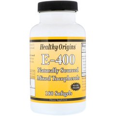Вітамін E Healthy Origins (Vitamin E) 400 МО 180 капсул