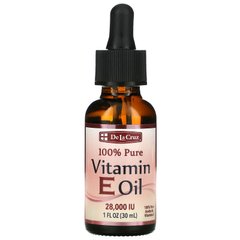 100% чиста олія з вітаміном Е De La Cruz (100% Pure Vitamin E Oil) 28000 МО 30 мл