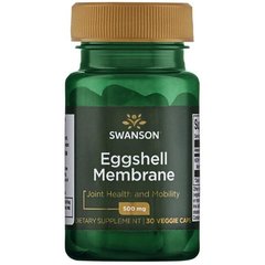 Яєчна шкаралупа, Eggshell Membrane, Swanson, 500 мг, 30 капсул