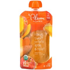 Пюре з солодкої картоплі манго проса Plum Organics (Baby Food Stage 2) 99 г