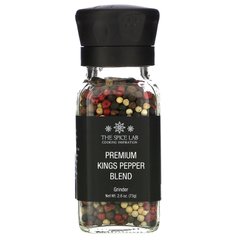 Суміш перців + подрібнювач, Premium Kings Pepper Blend, Grinder, The Spice Lab, 73 г