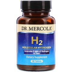 H2 молекулярний водень, H2 Molecular Hydrogen, Dr Mercola, 90 таблеток
