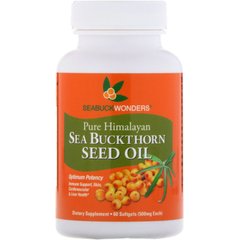 Масло насіння обліпихи SeaBuckWonders (Sea Buckthorn Seed Oil) 500 мг 60 капсул
