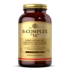 Комплекс вітамінів В Solgar (B-Complex 50) 250 рослинних капсул