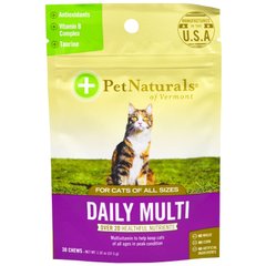 Мультивітаміни для кішок Pet Naturals of Vermont (Daily Multi) 30 жувальних таблеток