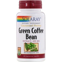 Зелена кава Solaray (Green Coffee) 400 мг 60 капсул