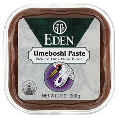 Selected, Умебоші Паста, Пюре з маринованими Злив, Eden Foods, 7 унції (200 г)