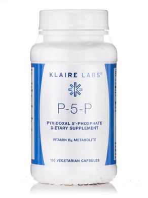 P-5-P Витамин В6 Пиридоксин Klaire Labs (P-5-P Pyridoxal 5-Phosphate) 50 мг 100 вегетарианских капсул купить в Киеве и Украине
