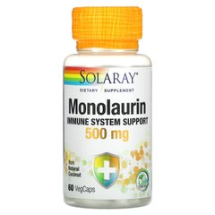 Монолаурін Solaray (Monolaurin Supplement) 500 мг 60 вегетаріанських капсул