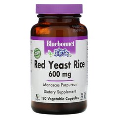 Червоний дріжджовий рис Bluebonnet Nutrition (Red Yeast Rice) 600 мг 120 капсул