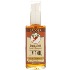 Масло обліпихи для волосся Badger Company (Hair Oil Seabuckthorn, Apricot and Pomegranate) 59 мл