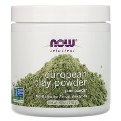 Глина для обличчя порошок Now Foods (European Clay Solutions) 170 г