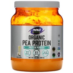 Гороховий протеїн смак ванілі Now Foods (Pea Protein) 680 г