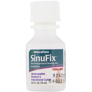 SinuFix, носовое противозастойное средство, NaturalCare, 0,5 жидких унций (15 мл) купить в Киеве и Украине