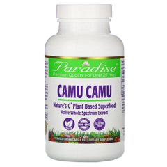 Каму Каму, Camu Camu, Paradise Herbs, 180 вегетаріанських капсул