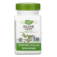 Листя оливи Nature's Way (Olive Leaf) 500 мг 100 капсул