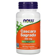 Крушина Now Foods (Cascara Sagrada) 450 мг 100 вегетаріанських капсул