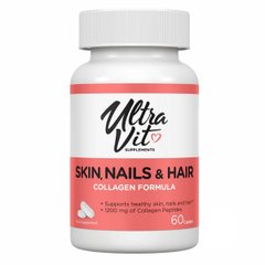 Вітаміни для шкіри, волосся та нігтів VPLab (Skin, Nails & Hair) 60 капсул