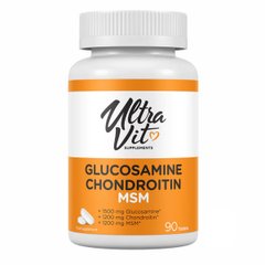 Ультравіт Глюкозамін Хондроїтин МСМ VPLab (Ultravit Glucosamine Chondroitin MSM) 90 таблеток