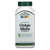 Опис товару: Екстракт листя гінкго білоба 21st Century (Ginkgo Biloba) 200 капсул