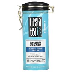 Tiesta Tea Company, Blueberry Wild Child, рассыпной чай высшего качества, без кофеина, 5,5 унции (155,9 г) купить в Киеве и Украине