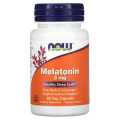 Мелатонин Now Foods (Melatonin) 3 мг 60 капсул купить в Киеве и Украине