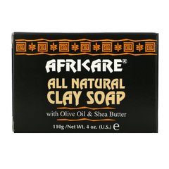 Africare, Полностью натуральное мыло с глиной, Cococare, 4 унции (110 г) купить в Киеве и Украине