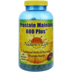 Підтримка простати 600+ Nature's Life (Prostate Maintain) 250 вегетаріанських капсул